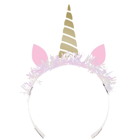 Creative Converting Sparkle Unicorn Tiaras, 7.75"x4.5", 48PK 339622